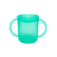Muki kädensijoilla 2 sisäänpainuvaa kantta, vihreä / Recessed-Lid Cup, green(Teal)