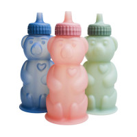 Talk Tools Honey Bear juomapullo silikoninen 207ml / TalkTools® Honey Bear Silicone 7 fl. oz  